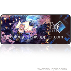 OEM custom full color printing computer gaming mouse pad brand mouse pad for game players