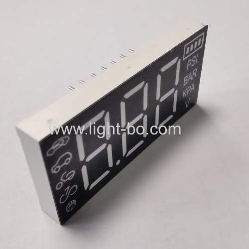 Customized Triple Digit 7 Segment LED Display White color for Potable Inflator Pump