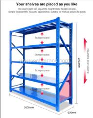 adjustable Flexible Steel Shelving long span bolted upright racks medium duty metal storage shelf racking warehouse rack