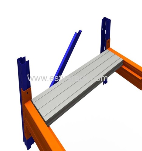 Long span shelving rack of light duty and medium duty of steel panel or wood board