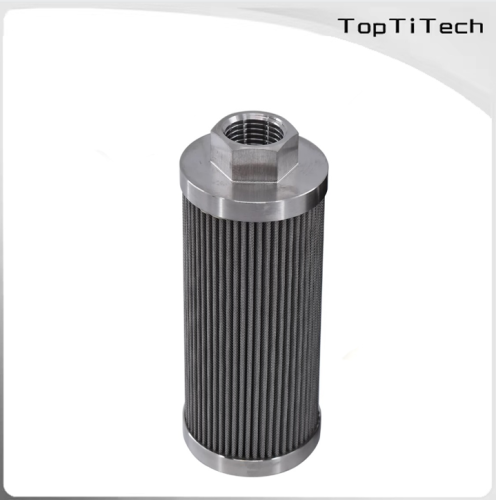Stainless steel pleated filter for high dirt capacity From TopTiTech