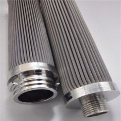 Stainless steel pleated filter cartridge