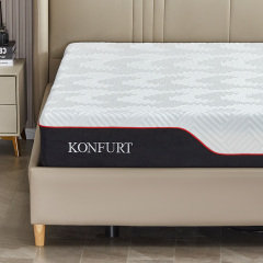 Bedroom Furniture 12 Inch Gel Plush Ventilate Memory Foam Hybrid Cotton Economic Pu Waterproof Rolling Mattress for Well