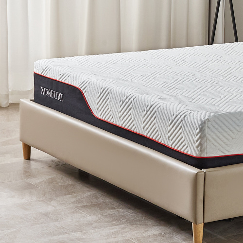 Bedroom Furniture 12 Inch Gel Plush Ventilate Memory Foam Hybrid Cotton Economic Pu Waterproof Rolling Mattress for Well