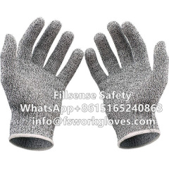 Anti Cut Level 5 Food Grade UHMWPE/HPPE Liner Cut Resistant Gloves