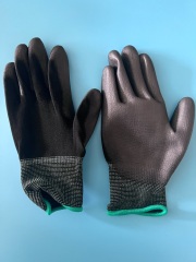 13Gauge Polyester Liner Polyurethane/PU Dipped Work Gloves Polyurethane/PU Coated Gloves