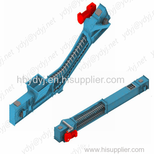 flexible scraper chain conveyor for bulk material
