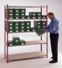 medium Duty Boltless Corner Metal Storage Warehouse Storage Shelves Slotted Angle Storage Rack Stacking Rack