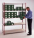 Wholesale 5 level light duty metal shelf silver black red brown boltless angle steel warehouse storage rack