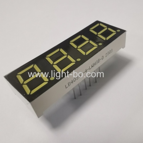 Ultra white 0.39inch 7 Segment LED Display 4 Digit Common Cathode for Instruments