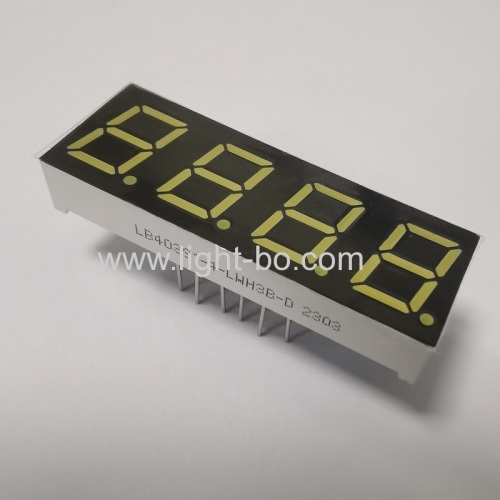 Ultra white 0.39inch 7 Segment LED Display 4 Digit Common Cathode for Instruments