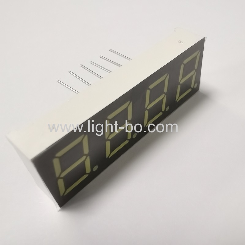ultrahelle weiße 0,39" 7-Segment-LED-Anzeige 4-stellige gemeinsame Kathode für Instrumente