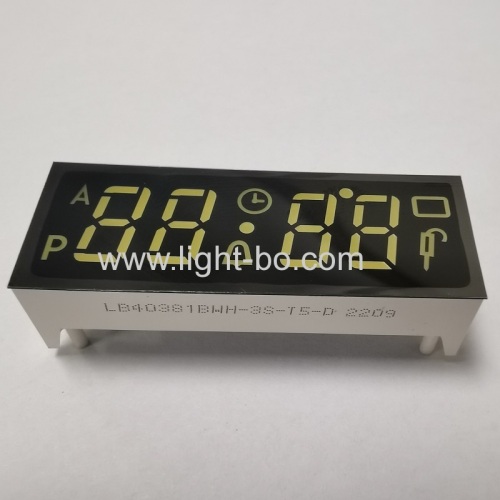 Customized Ultra white 7 Segment LED Display 4 Digit Common Anode for Digital Oven Timer Control