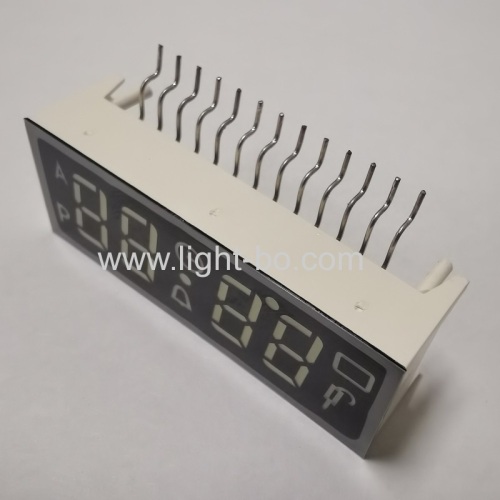 Customized Ultra white 7 Segment LED Display 4 Digit Common Anode for Digital Oven Timer Control