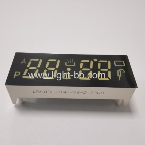 Ultra white 4 Digit Oven Timer 7 Segment LED Display common anode with Operating Temperature +120C