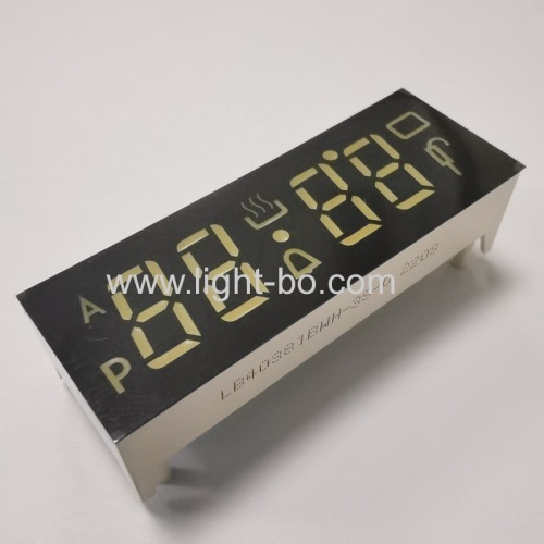 Ultra white 4 Digit Oven Timer 7 Segment LED Display common anode with Operating Temperature +120C