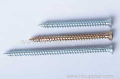 Window frame screws with flat or pan or cylindrical head Hi-Low thread