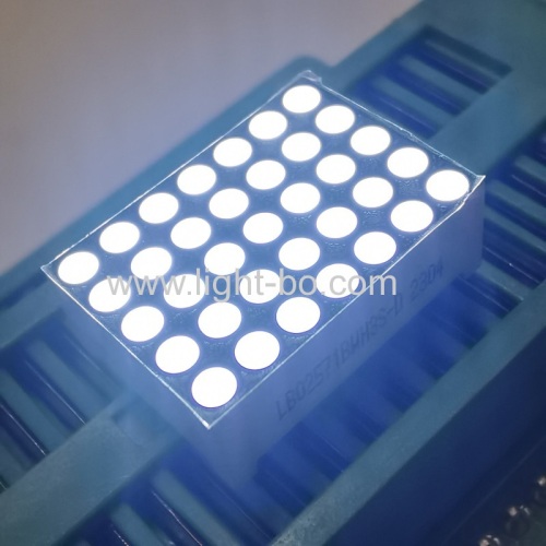 ultra luminoso bianco 1.9mm 5 x 7 dot matrix led display fila anodo colonna catodo per orologio/timer/pannello strumenti