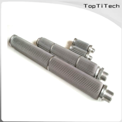 Stainless Steel Pleated Filter Cartridge With High Strength From TOPTITECH