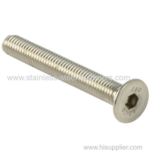 Factory Price DIN7991 Fastener SS316 M3-M16 Hexagon Socket Flat Head Machine Screw