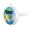 Solar powered digital floating thermometer