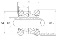 Excavator floating oil seal Vibration resistant sprocket double cone floating oil seal