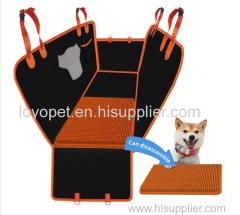 Wholesale Wear Resistant Waterproof Layer 600D Oxford Pet Dog Car Back Seat Cover with dog sniffing mat pad dog Hammock