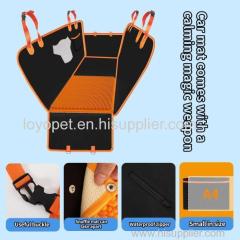 Wholesale Wear Resistant Waterproof Layer 600D Oxford Pet Dog Car Back Seat Cover with dog sniffing mat pad dog Hammock