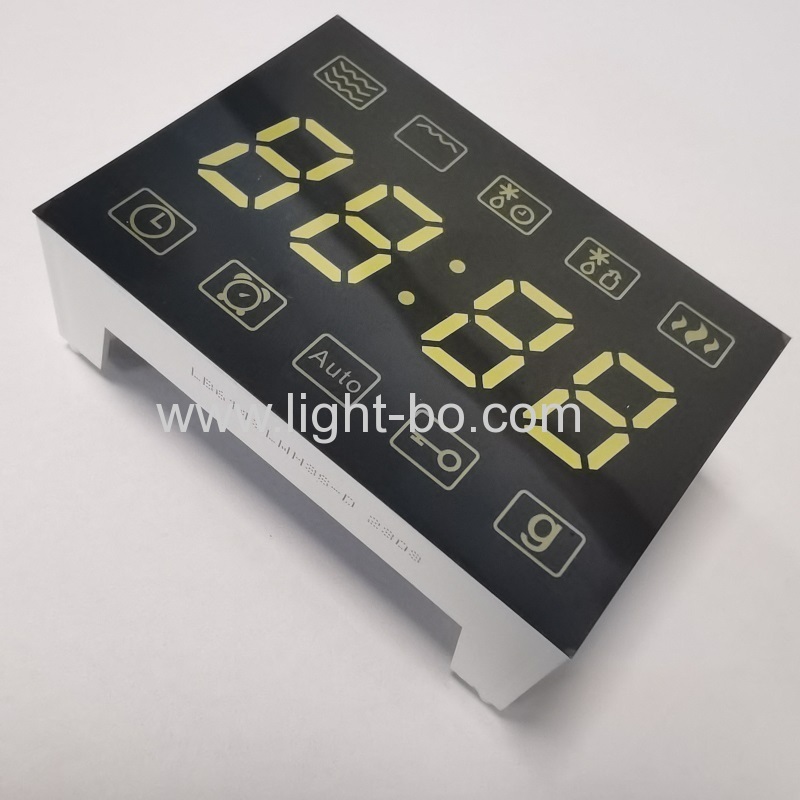 display de relógio led ultra branco 7 segmentos 4 dígitos cátodo comum para forno de microondas