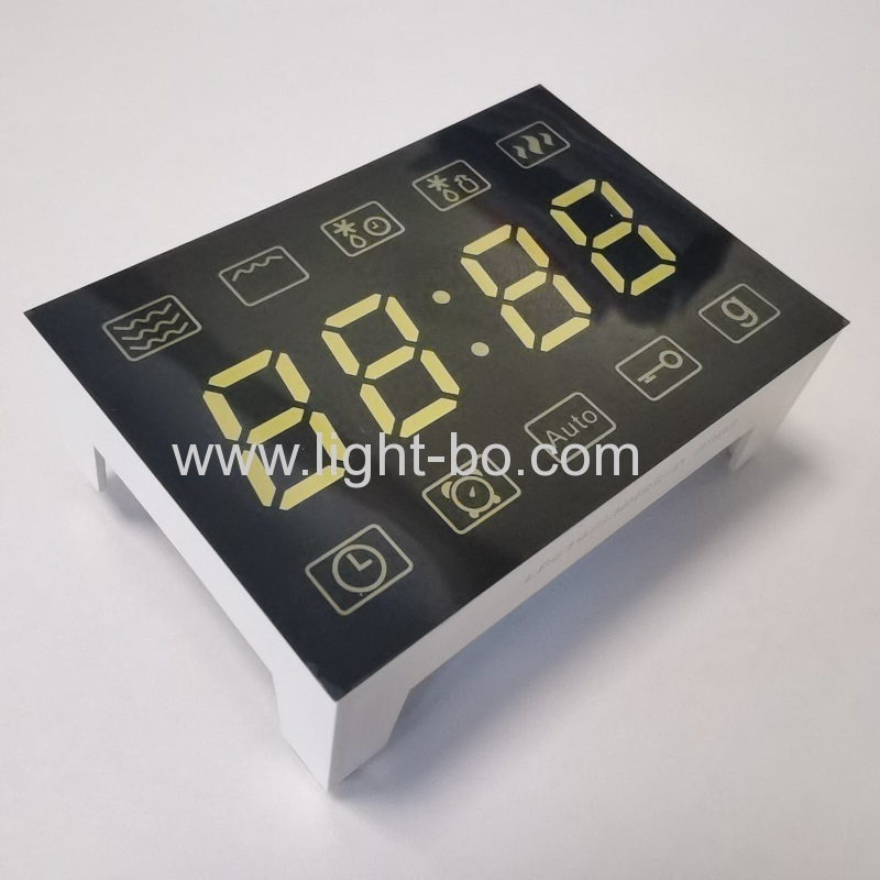 display orologio a led ultra bianchi catodo comune 7 segmenti 4 cifre per forno a microonde