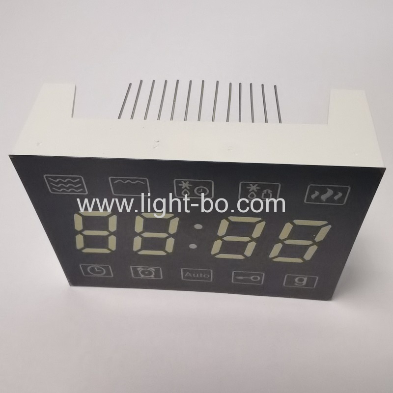 display orologio a led ultra bianchi catodo comune 7 segmenti 4 cifre per forno a microonde