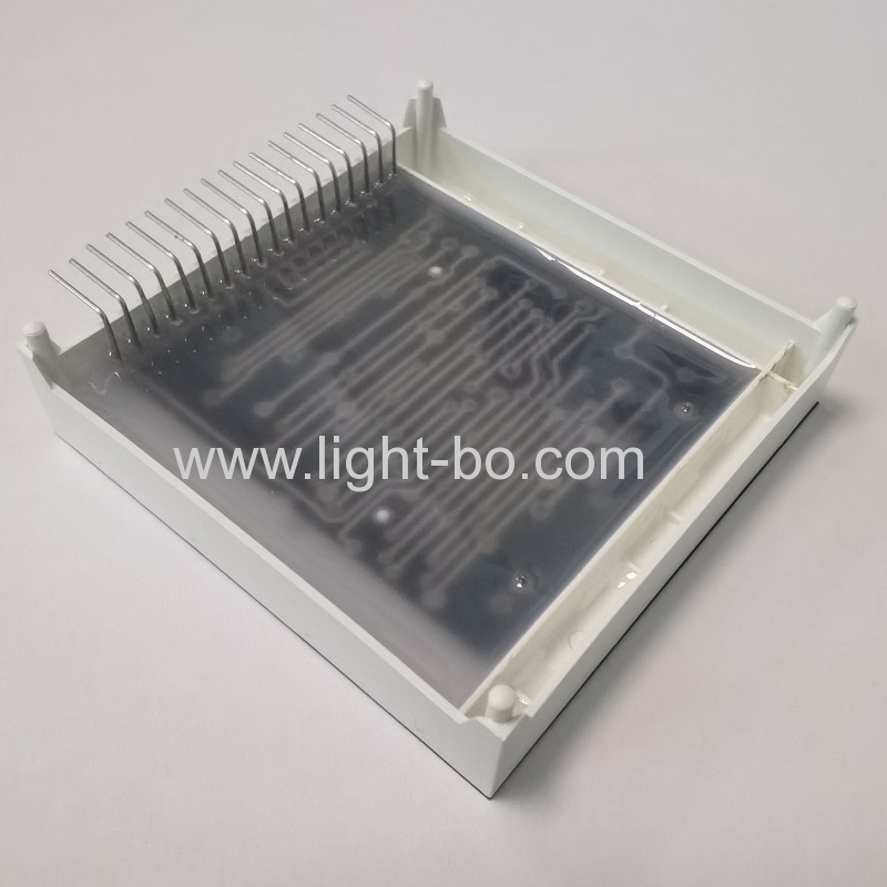 Customized White and Blue 4 + 4 LED Display 7 Segment Common cathode for Oven Timer