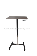 Height Adjustable Laptop Desk- Stand Up Desk- Pneumatic Standing Desk- Portable Desk for Laptop- Adjustable Mobile Desk-