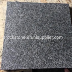 flamed G684 black granite outdoor pavers