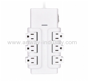 6 outlets rotating power strip surge protector