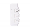 3 outlets wall socket us rotating power strip surge protector plugs sockets