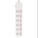 socket outlet 6 way usa surge protector power strip with individual switches