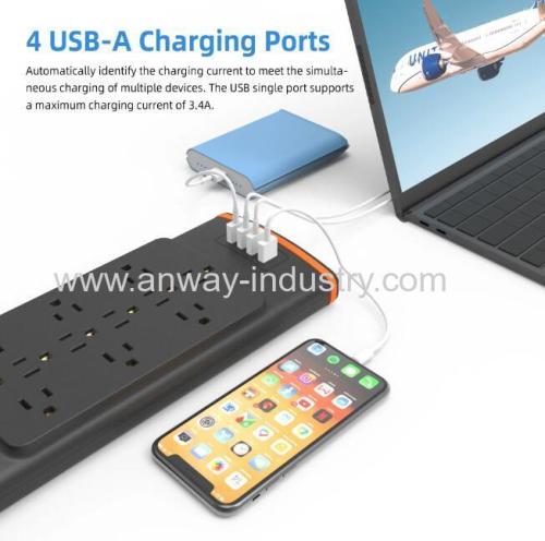 usb extension board socket usa power strip 12 ac outlet 4 usb