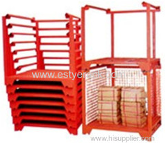 Nesting warehouse stackable pallet rack industry stacking frame