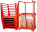 Nest warehouse iron stackable pallet rack industry stacking frame