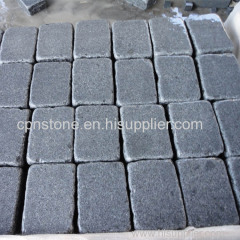 dark grey granite tumbled cobblestone for driveway