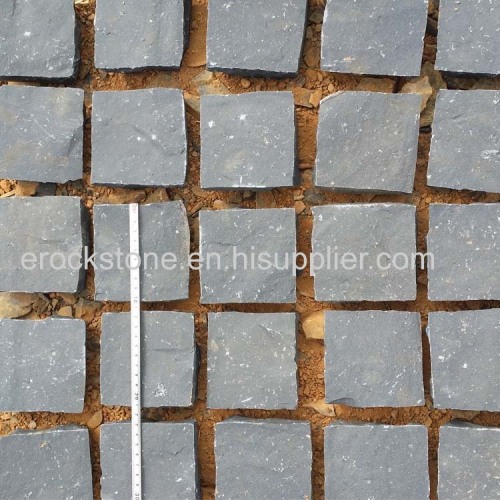 natural split black basalt cobblestone for driveway