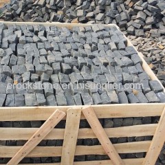 natural split black basalt cobblestone for driveway