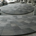 customized black basalt circle pavers for patio