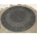 customized black basalt circle pavers for patio