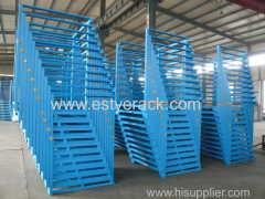 Heavy duty metal foldable warehouse storage pallet portable stacking rack