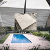 white quartzite stone swimming pool coping stone