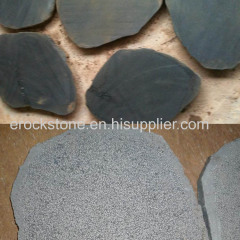 black basalt Crazy paving stone pattern for landscaping