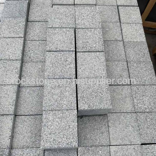 dark grey granite exterior cobble stone