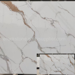 High quality white artificial quartz stone slab